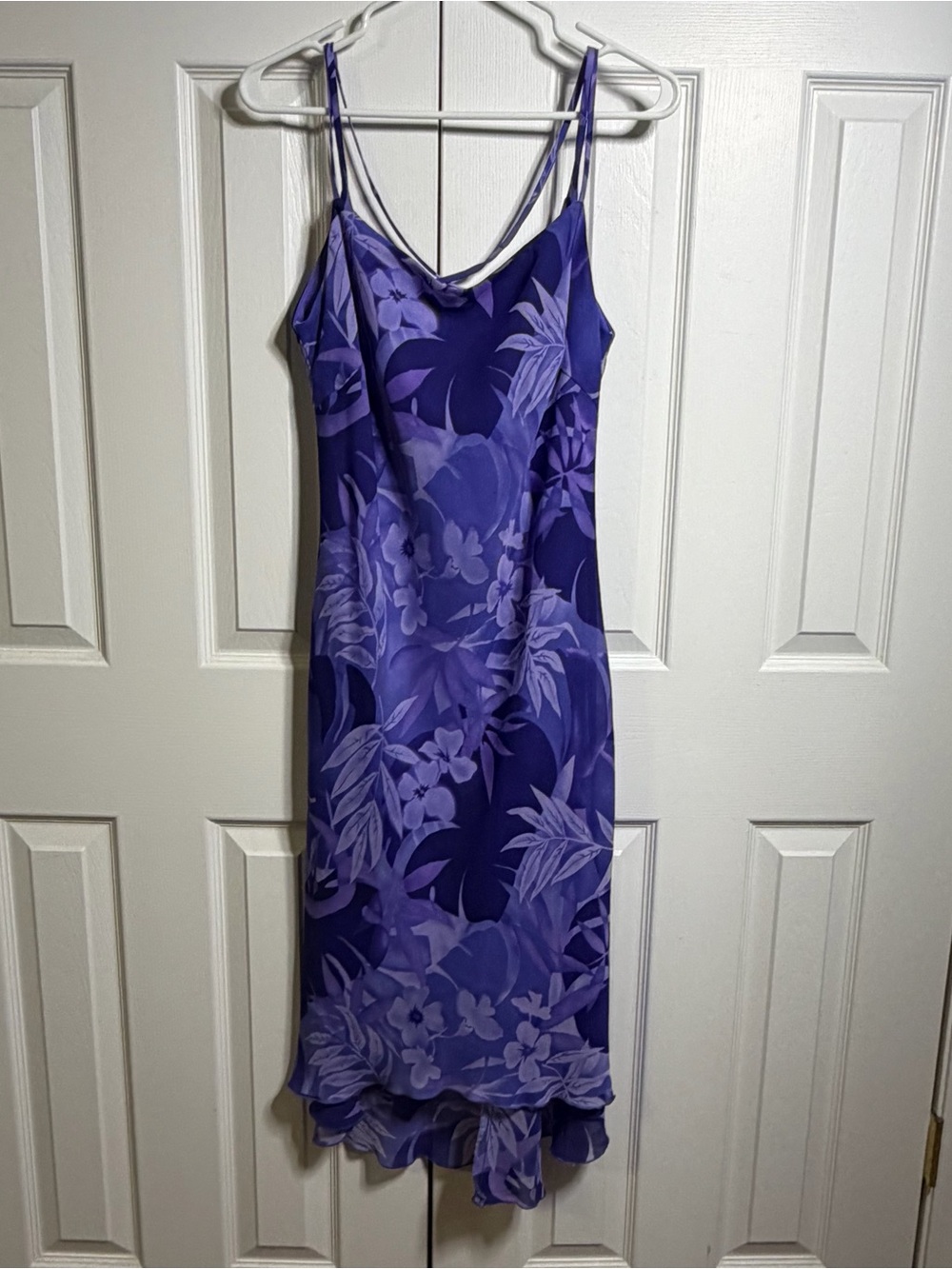 Steppin' Out Lavender Purple Slip Dress with Floral Print